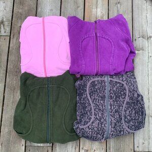 LOT OF 4 Lululemon Full Zip Scuba Hoodies